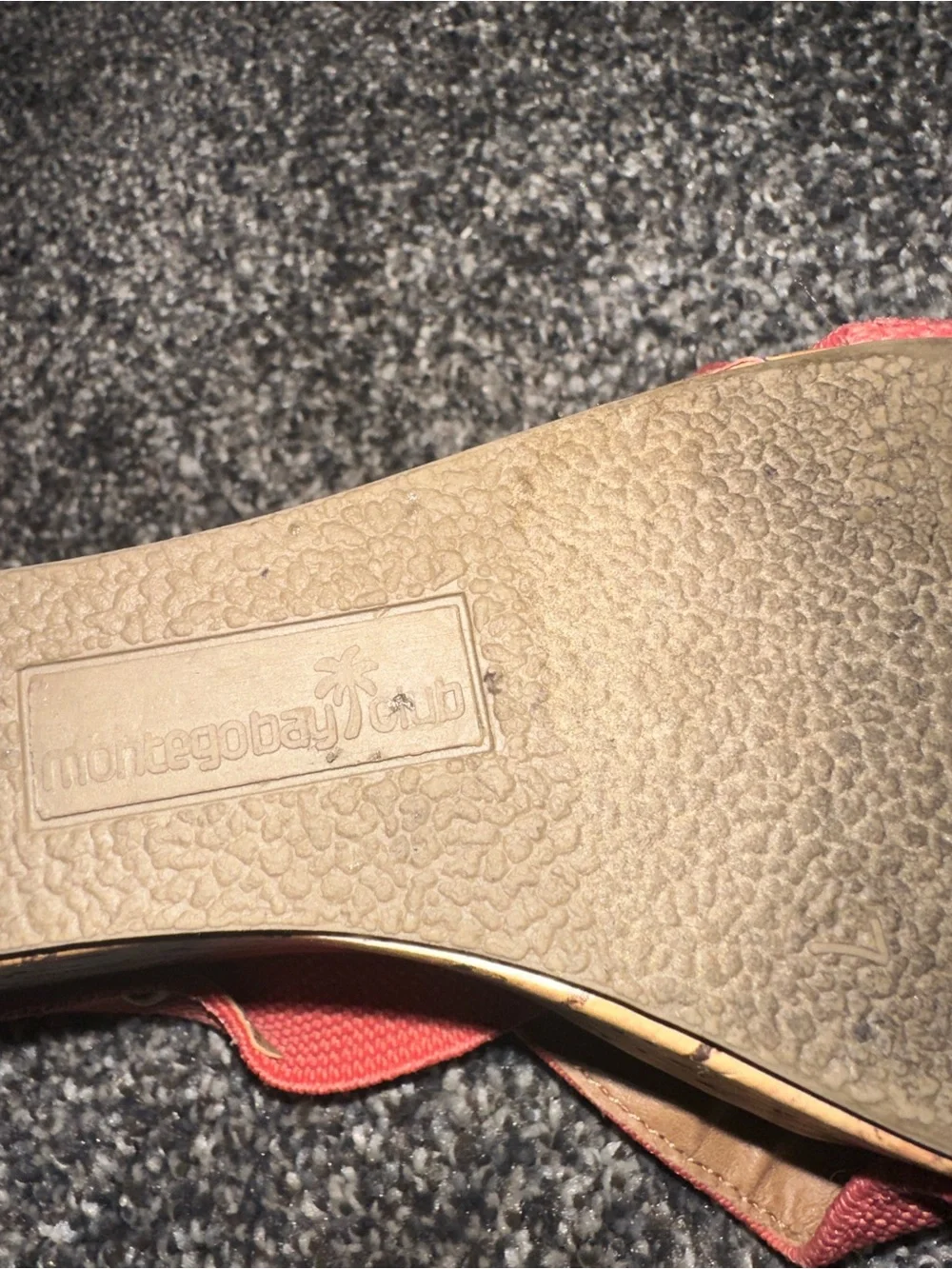 Montego Bay Club Coral Cross-Strap Cork Wedge Sandals